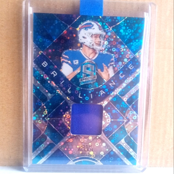 🏈🏆Josh Allen "Spectra Brilliance No Huddle Blue Patch - 17/50 Insert" Card🏆🏈 - Picture 3 of 9